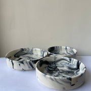 Salt Pepper Flat Ceramic Bowl Set