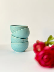 Nurture India Stylish Sea Blue Nut Bowls 4-Piece Set