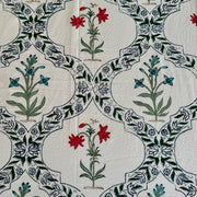 aenak-red-blue-floral-jaal-handblock-bedsheet-quilt-combo-set