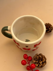 Nurture India Coquette Bows Mug Red 10-oz