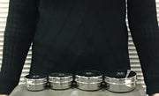 Stainless-Steel Storage Box Container Flat Dibbi (Gol Dibbi/Dabba) – Storage Container