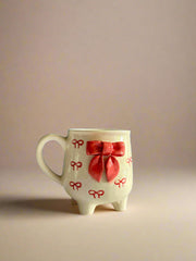 Nurture India Dramatic Small Bow Cup Red 10-oz