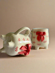 Nurture India Dramatic Small Bow Cup Red 10-oz