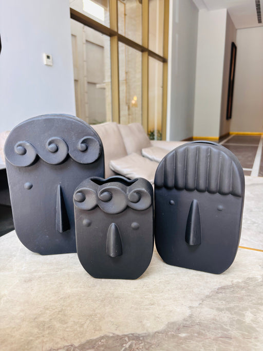 Trio Faciem Vases Set Of 3 Vases