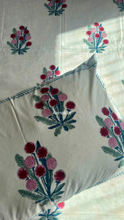 aenak-gardenia-red-handblock-premium-cotton-bedsheet-set