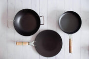 Iron Cookware Set : Fry Pan, Roti Tawa, Kadai – Cooking Wok