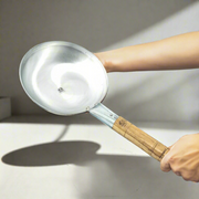 Iron Chinese Wok/Kadhai with Wooden Handle – Cooking Wok