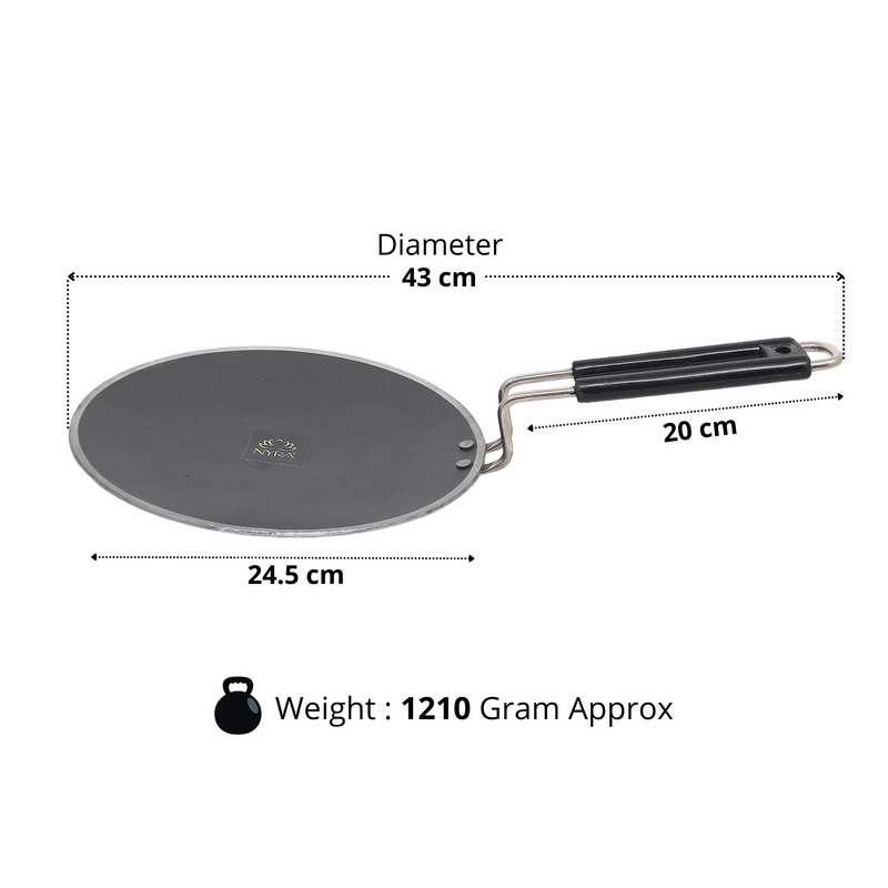 Iron Griddle/Tawa with – Flat Griddle Tawa