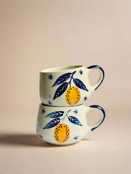 Nurture India Lemon Leafy Espresso Mug 10-oz