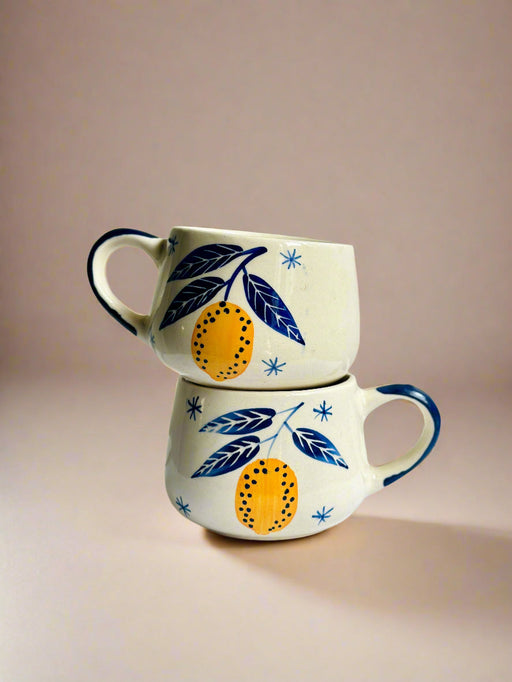 Nurture India Lemon Leafy Espresso Mug 10-oz