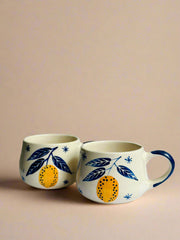 Nurture India Lemon Leafy Espresso Mug 10-oz