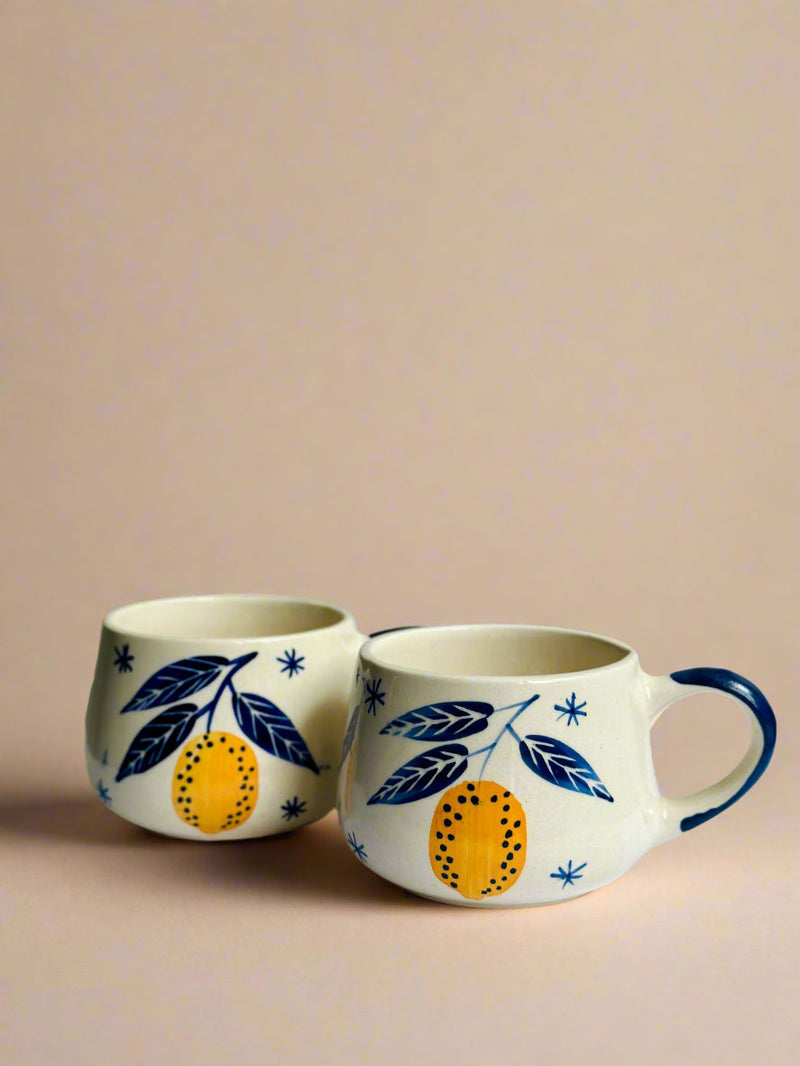 Nurture India Lemon Leafy Espresso Mug 10-oz