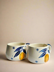 Nurture India Lemon Leafy Espresso Mug 10-oz