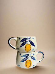 Nurture India Lemon Leafy Espresso Mug 10-oz