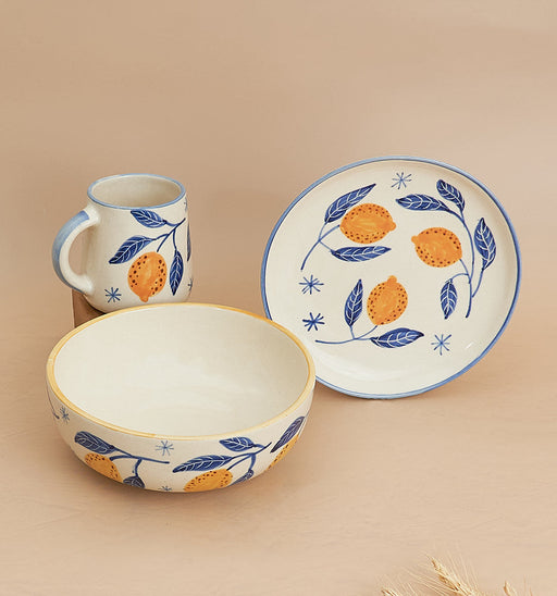 Nurture India Italian Lemon Summer Breakfast 3-Piece Set