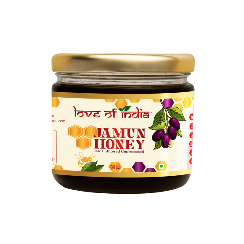 Love of India Jamun Honey 400g 14.1 oz – Traditional Indian Natural Honey