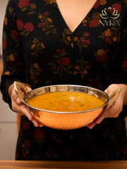 Copper Serving Kadhai/Wok Insulated with Stainless Steel – Cooking Kadai