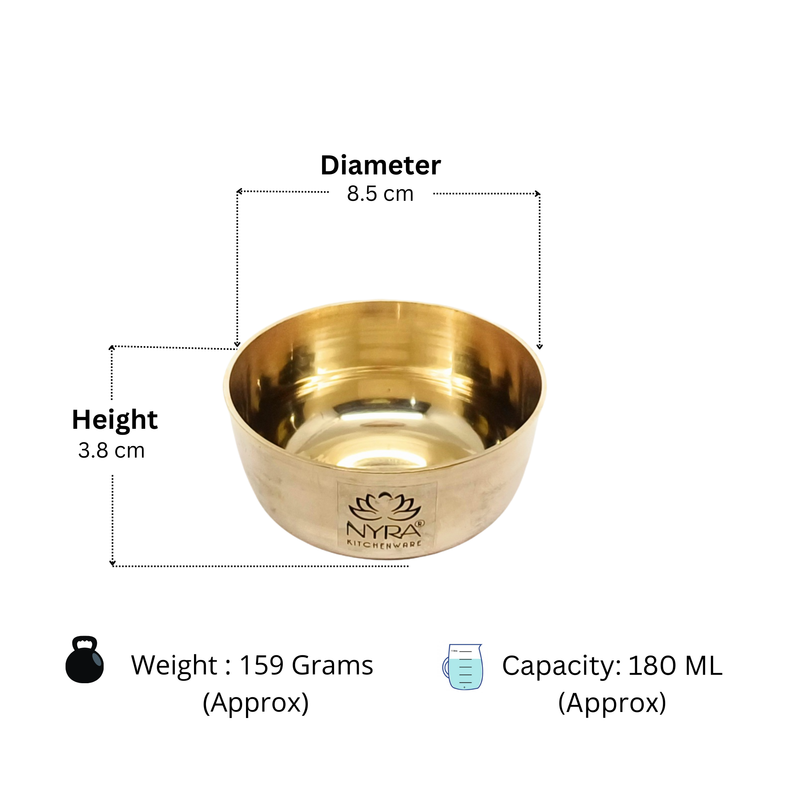 Pure Bronze Kansa Katori – Serving Bowl