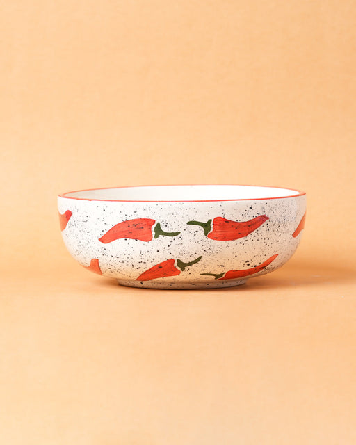 Nurture India Keep It Spicy Ceramic Bowl Large