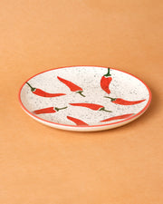 Nurture India Keep It Spicy Ceramic Plate Sets 7-Inch 2-Piece Set