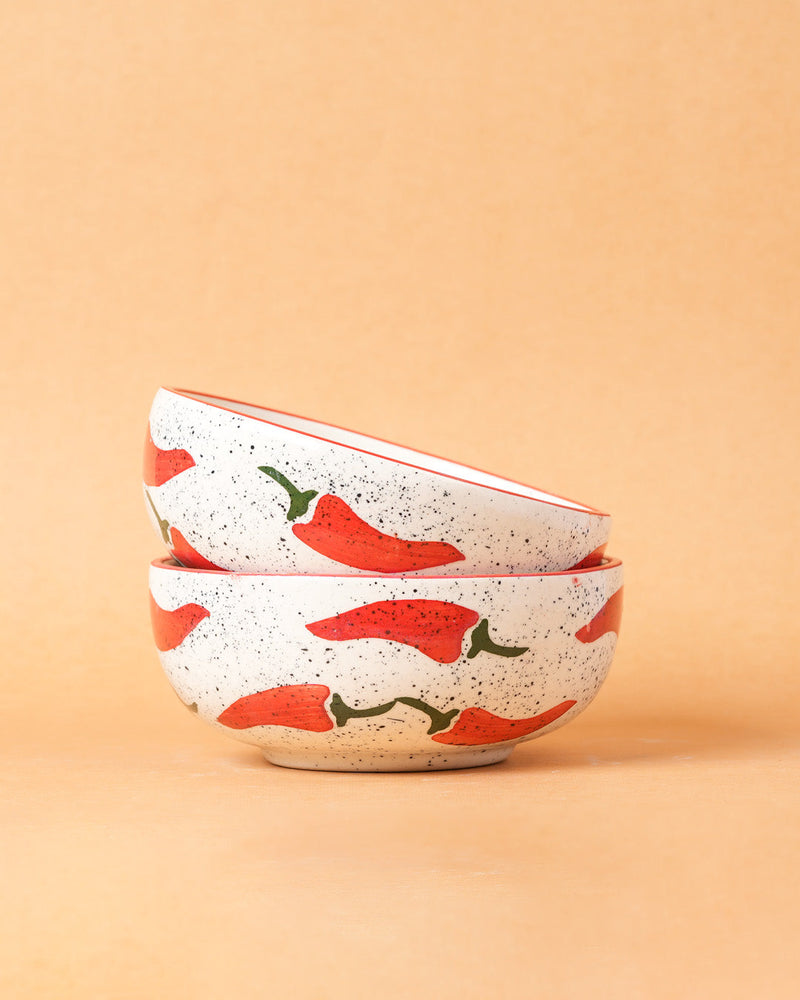 Nurture India Keep It Spicy Ceramic Small Bowls