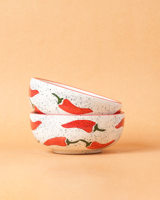 Nurture India Keep It Spicy Ceramic Small Bowls