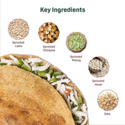 Natible Variety Pack - Sprouted Protein and Sprouted Millet Chilla Mix – Savory Indian Pancake Mix (Pack of 3)