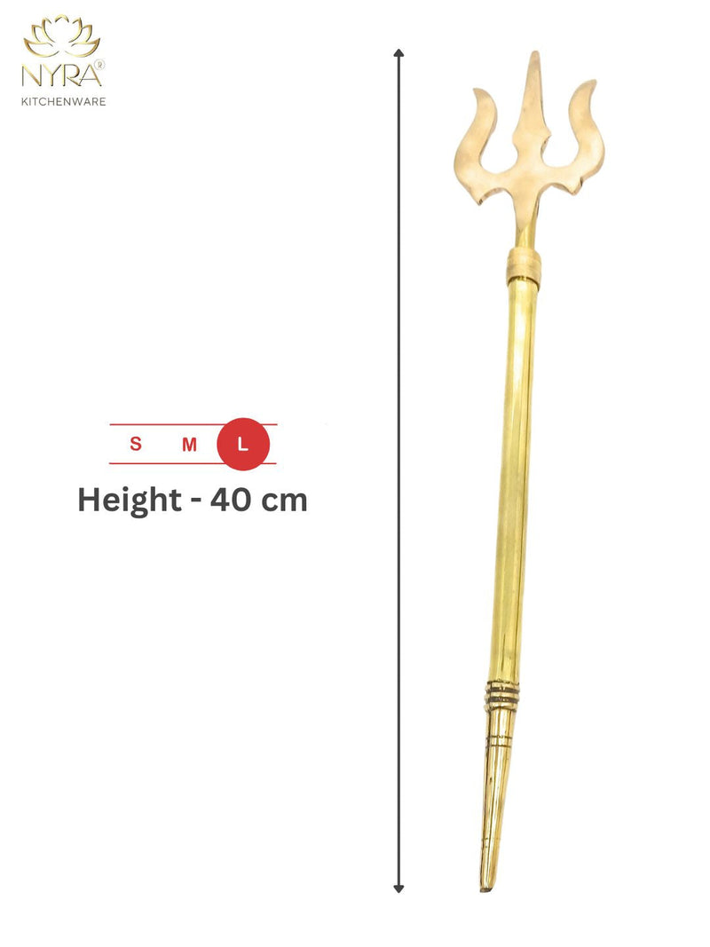 Pure Brass (Peetal) Trishul – Kitchen Utensil