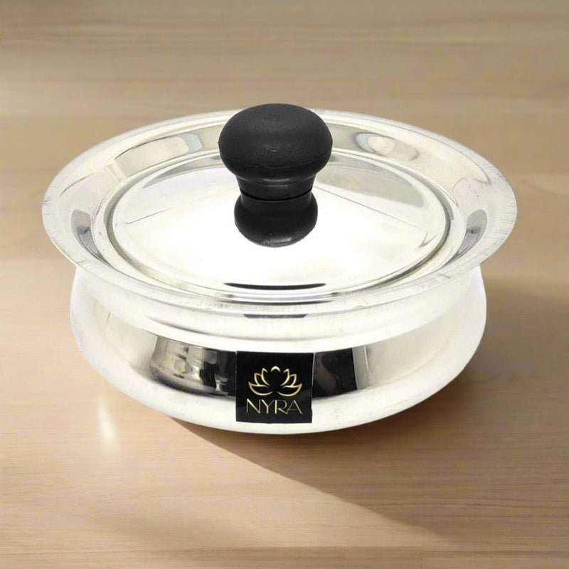 Stainless Steel Biryani Handi with Lid and PVC Knob - Cooking Handi – Cooking Handi