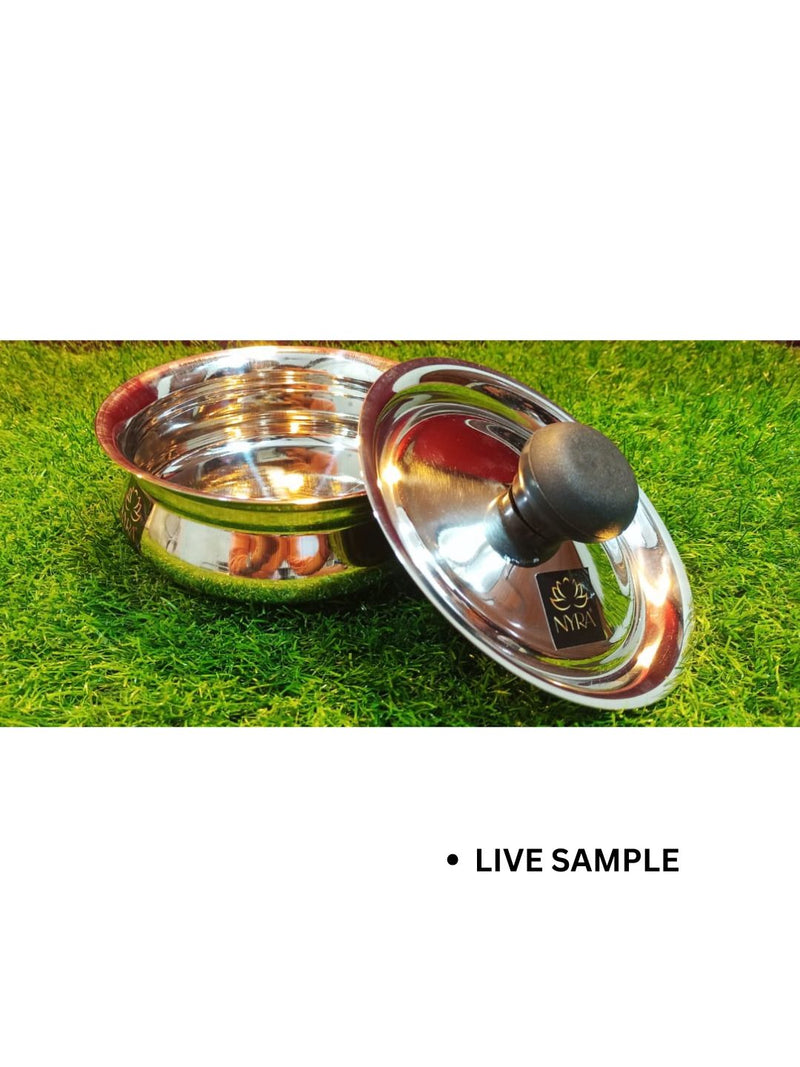 Stainless Steel Biryani Handi with Lid and PVC Knob - Cooking Handi – Cooking Handi