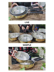 Heavy-Duty Brass Fry Pan (Kalai Coated) – Frying Pan