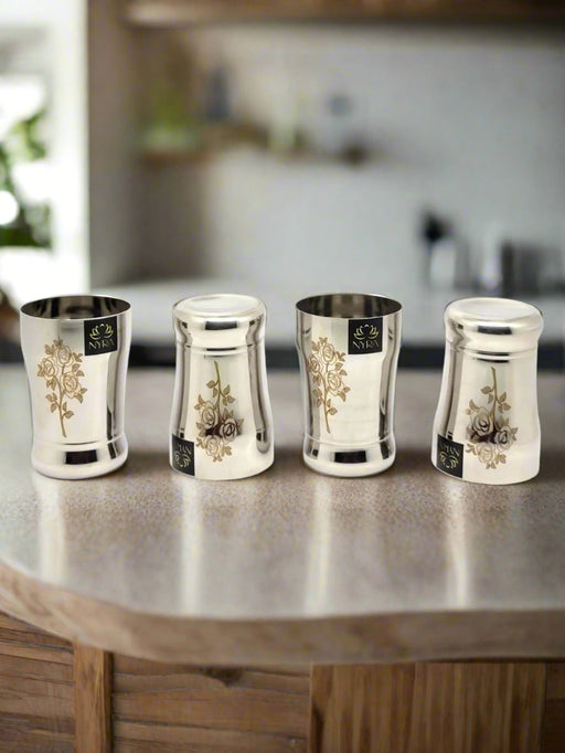 Stainless Steel Glass /Tumbler for Water 400 ML each – Drinking Tumbler