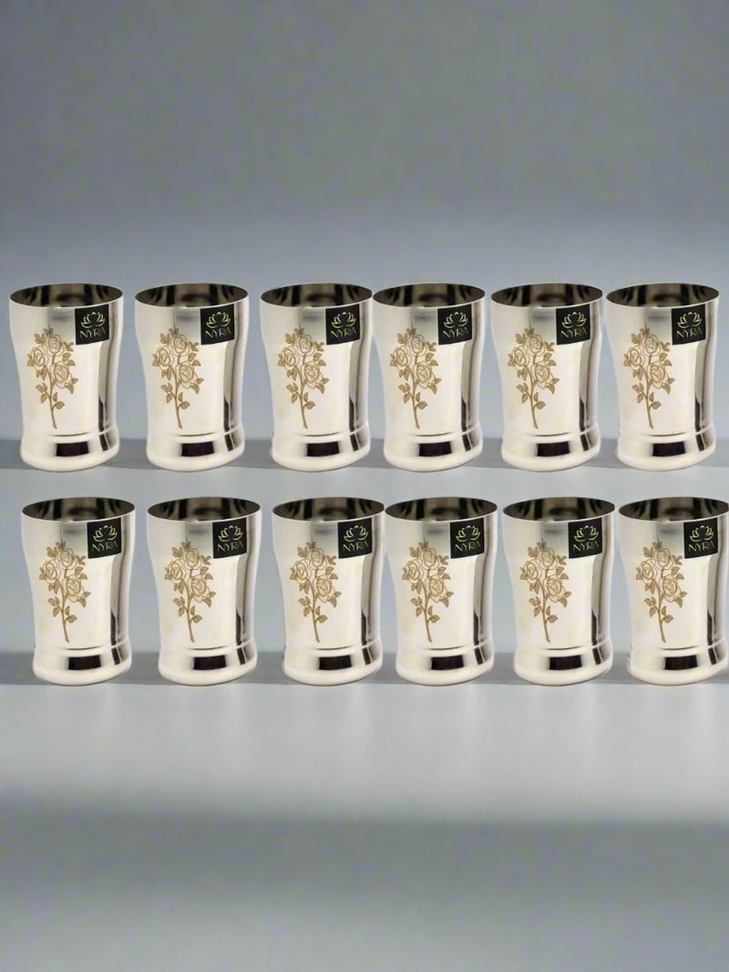 Stainless Steel Glass /Tumbler for Water 400 ML each – Drinking Tumbler