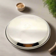 Stainless Steel Plates with Glossy Outer Finish - Set for Lunch/Dinner – Kitchen Utensil