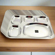 Stainless-Steel 5 in 1 Compartment Bhojan Thali – Kitchen Utensil