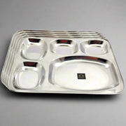 Stainless-Steel 5 in 1 Compartment Bhojan Thali – Kitchen Utensil