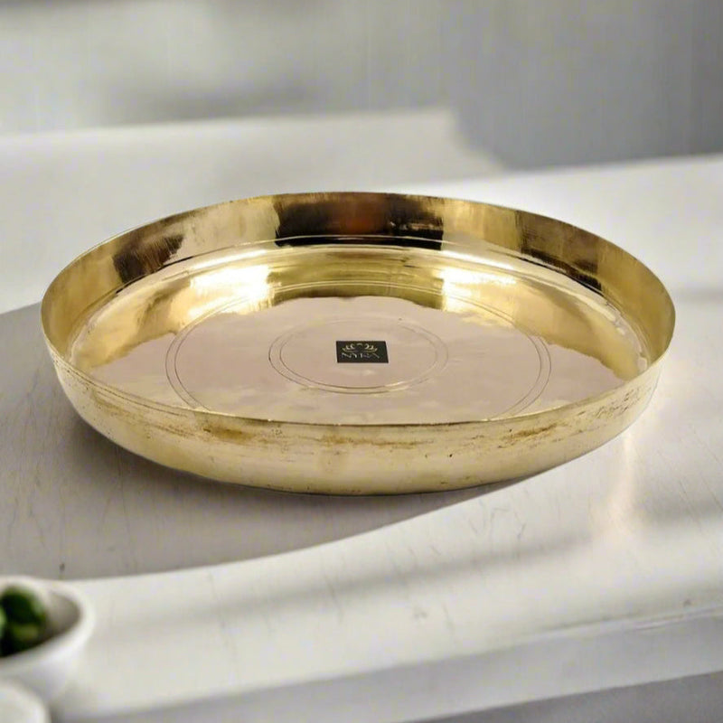 Bronze Handmade Phool Thali – Kitchen Utensil