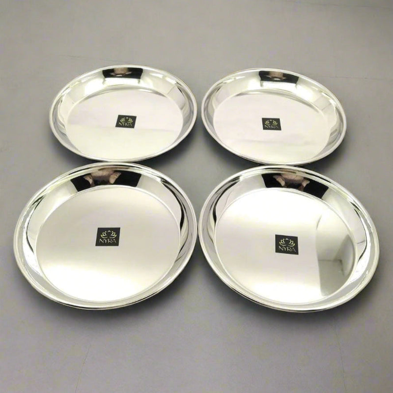 Stainless Steel quarter-size Plates  – Kitchen Utensil