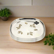 Elegant Stainless Steel Quarter Plates Set– Kitchen Utensil