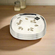 Elegant Stainless Steel Quarter Plates Set– Kitchen Utensil