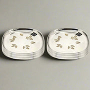 Elegant Stainless Steel Quarter Plates Set– Kitchen Utensil