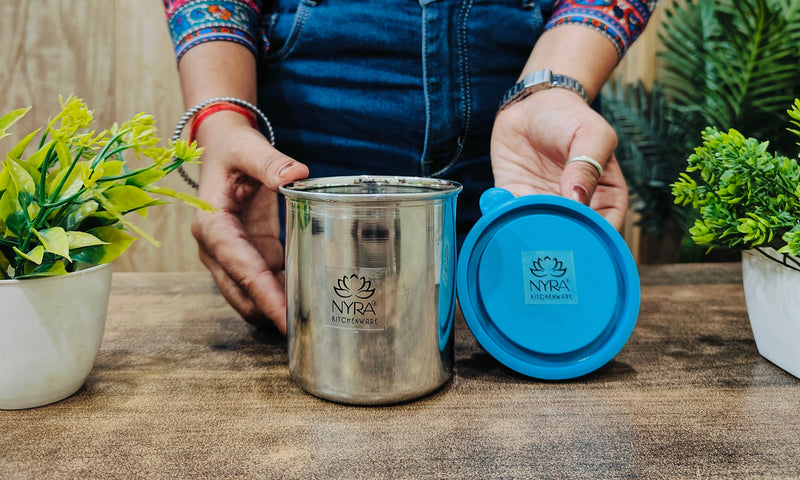 Stainless Steel Leak-Proof Glass with Lid – Drinking Tumbler
