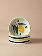 Nurture India Lemon Leafy Cereal Bowl 2-Piece Set