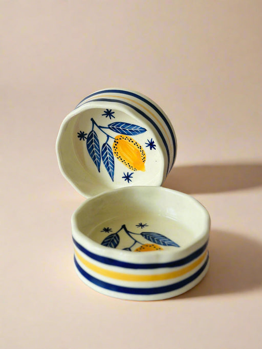 Nurture India Lemon Leafy Cereal Bowl 2-Piece Set