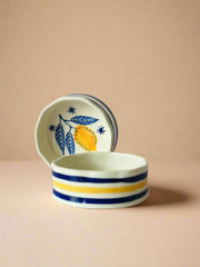 Nurture India Lemon Leafy Cereal Bowl 2-Piece Set