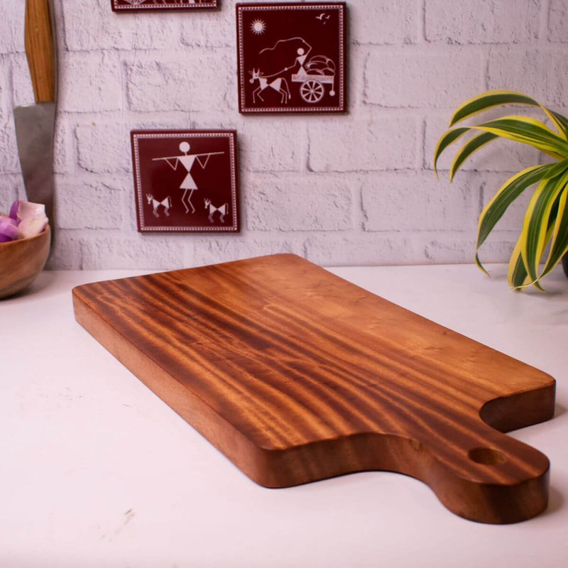 Long Rectangle Neem Wood Chopping Board – Kitchen Utensil