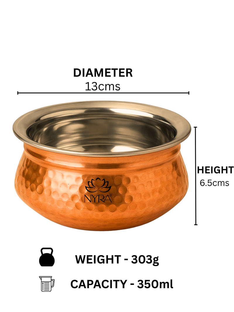 Premium Copper Handi Insulated with Stainless Steel – Serving Handi