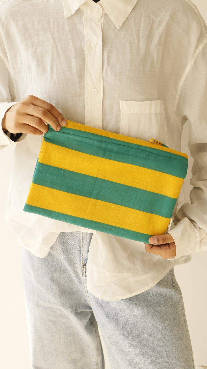ekatrahandmade-sustainable-cotton-travel-pouch-organizer-by-ekatra-elephant-motif