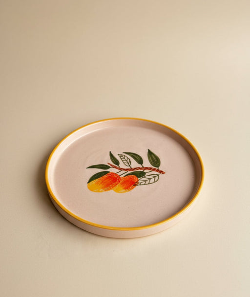 Nurture India Mango Ceramic Snack Plate 8-Inch