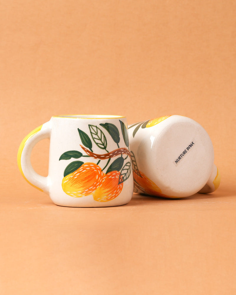 Nurture India Mango Ceramic Mug 10-oz